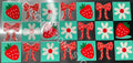 #158 BOWS N STRAWBERRIES