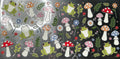 #172 MUSHROOMS/FROGS