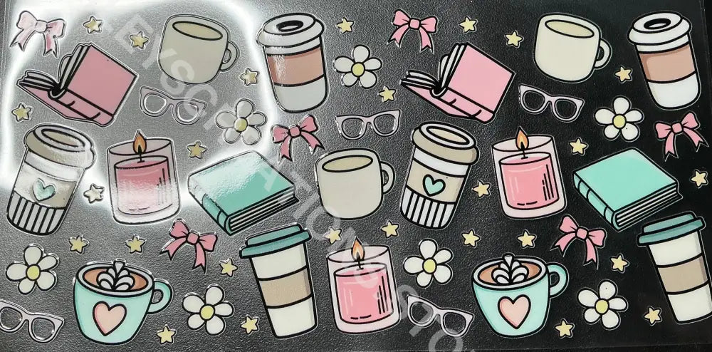 #249 COFFE BOOKS CANDLE