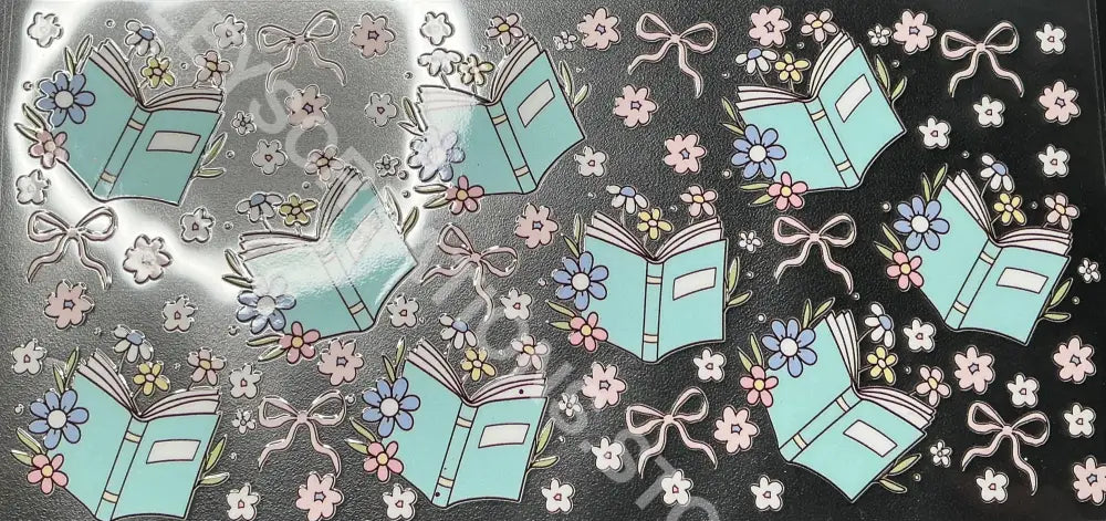 #261 BOOKS BOWS FLOWERS